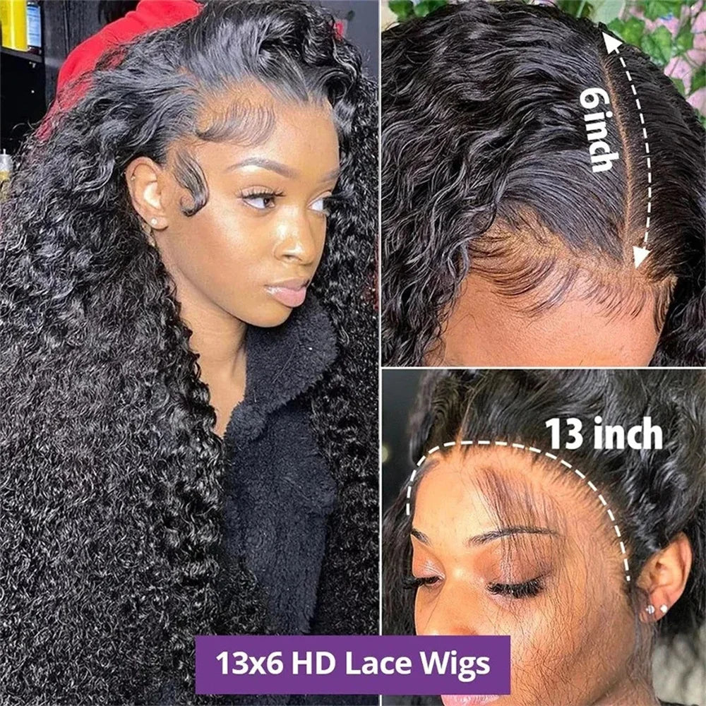 Choice Hd 13x6 Lace Wig Human Hair Curly Wig For Women 30 40 Inch Pre Plucked Glueless Loose Deep Wave Water Wave Frontal Wigs